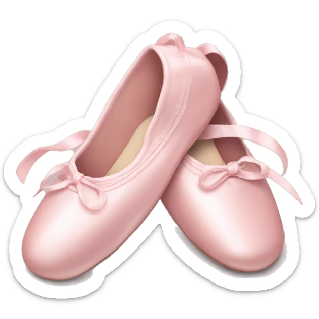 Pale pink ballet shoes sticker