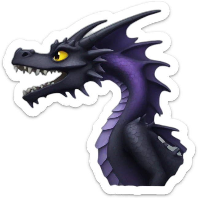 gothic dragon sticker