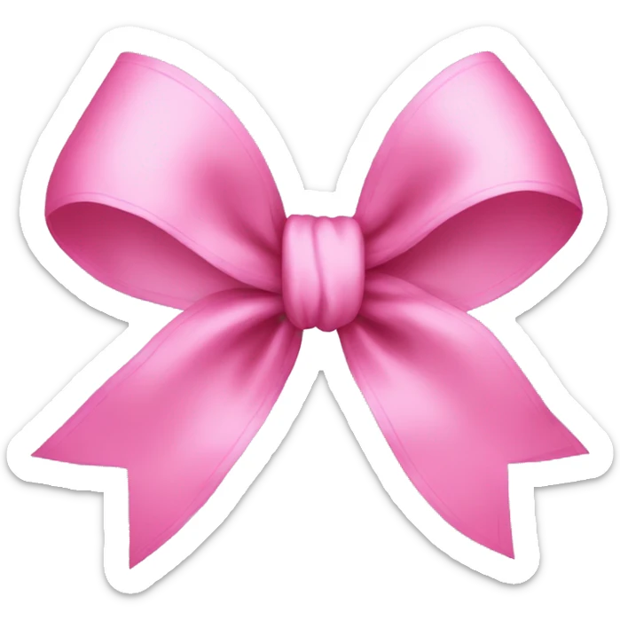 Pink bow sticker