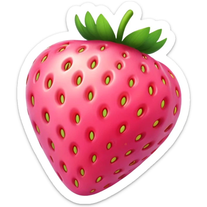 Pink Strawberry  sticker