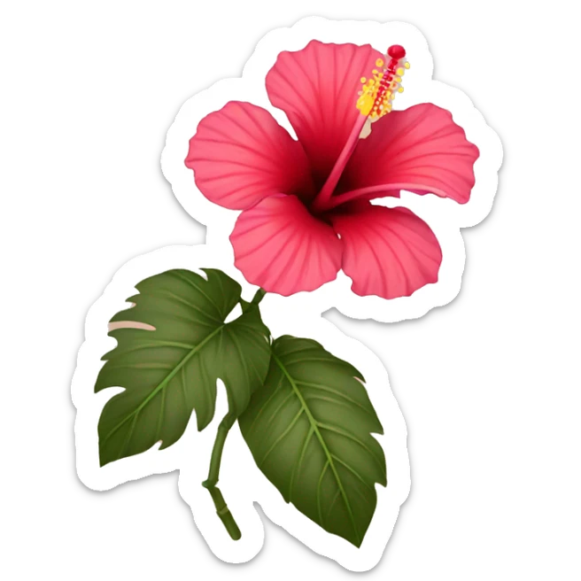 hibiscus sticker