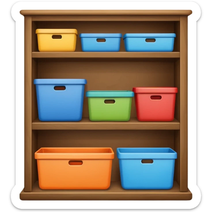 shelf organized household storage sticker