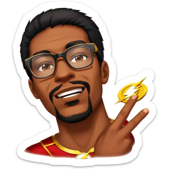 As the flash sticker