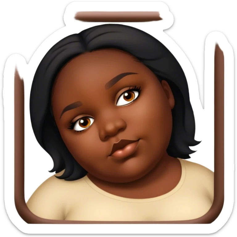 Pretty fat girl sticker