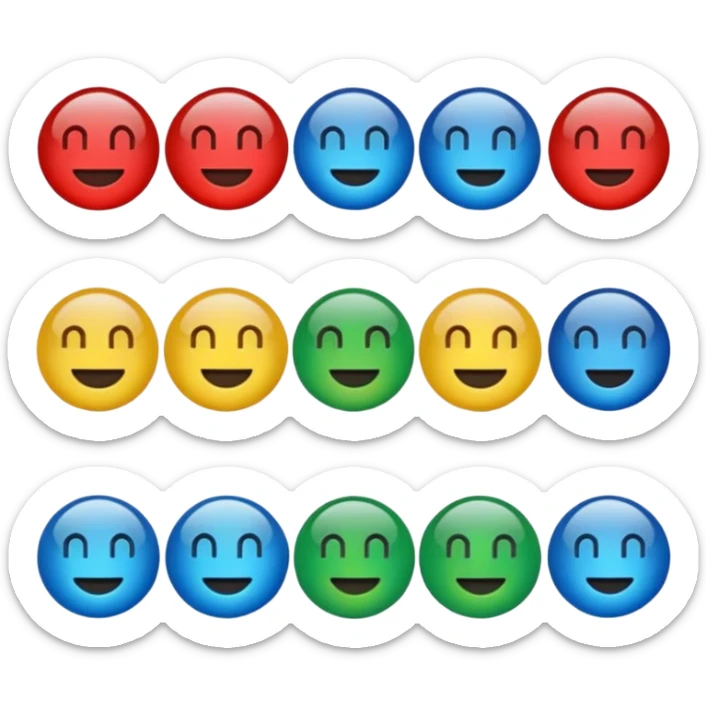 I want to be create a emojis of real symbol of word, ppt, pdf, excel. Create those emojis sticker