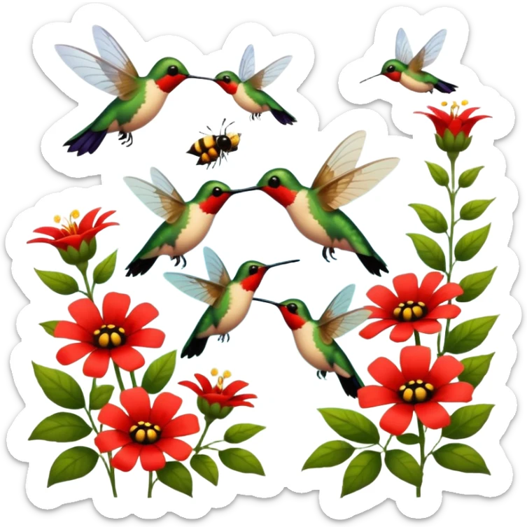 🎨Donde danzan las mariposas y los colibrís y entre las 💐flores y la 🏞️naturaleza las 🐝abejas bebiendo el néctar de las flores polinizando the 🐞ladybug rojo divino entre los jardines de pintorescos y majestuosos colores sticker