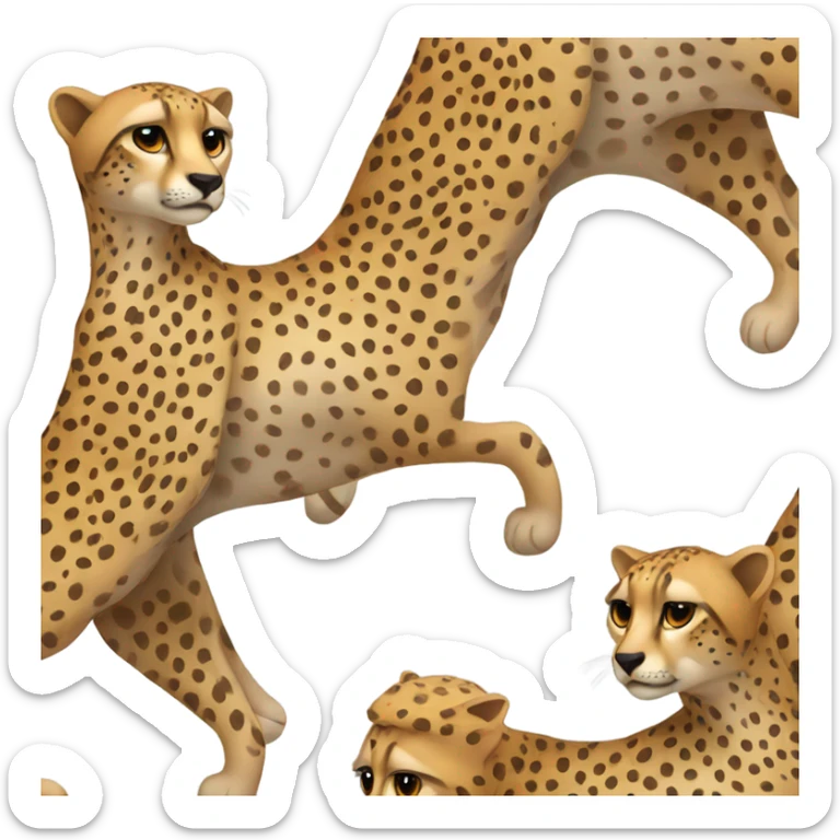 Cheetah sticker