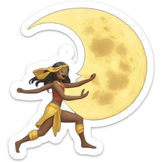 Moon dance  sticker