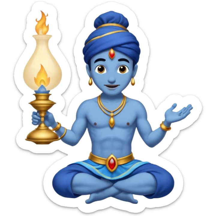 JO HUKUM MERE AAKA ALADDIN JINN EMOJI WHERE JINN COMES FROM IN LAMP sticker