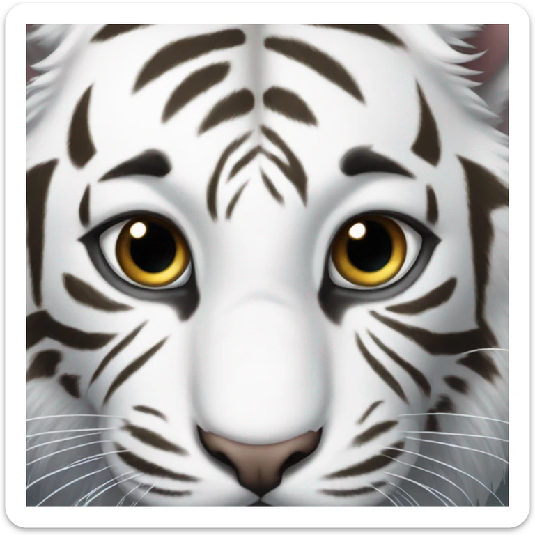 White tiger  sticker