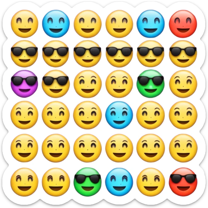 crie emojis para uma comunidade do discord sem fazer ou pegar algo pronto quero algo diferente sticker