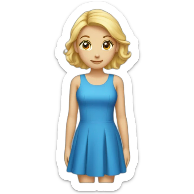 BLUE DRESSS  sticker