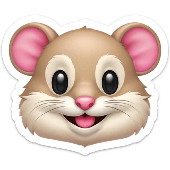 Crea una imagen de un ratón 🐭como ese riéndose como aquí 🤣 donde aparezcan las lágrimas de risa. sticker