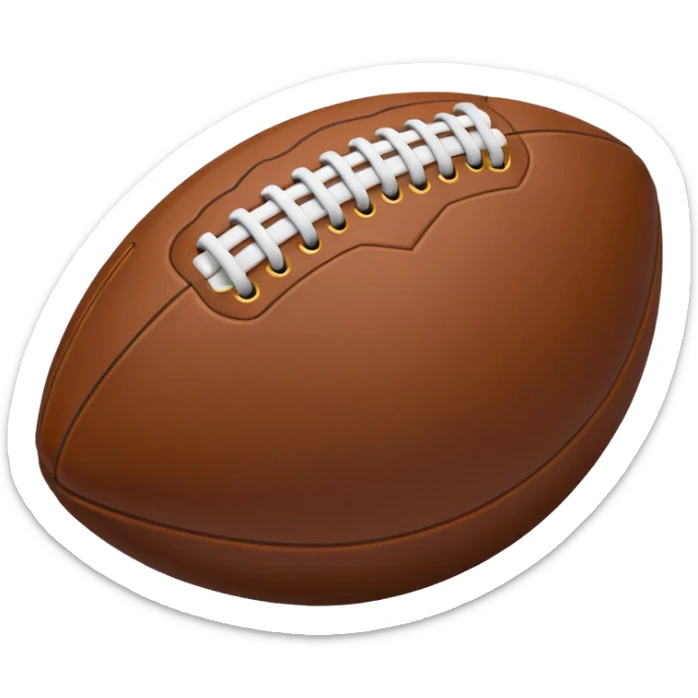 create a football icon inspired by airbnb category icons it should just be a white outline sticker