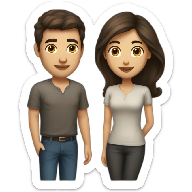 a-shaved-man-with-short-length-dark-hair-kissing-a-woman-with-long-brown-hair sticker
