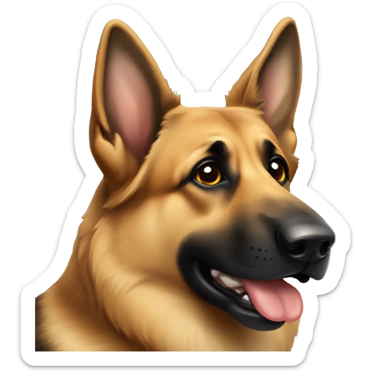 German shepherd sticker