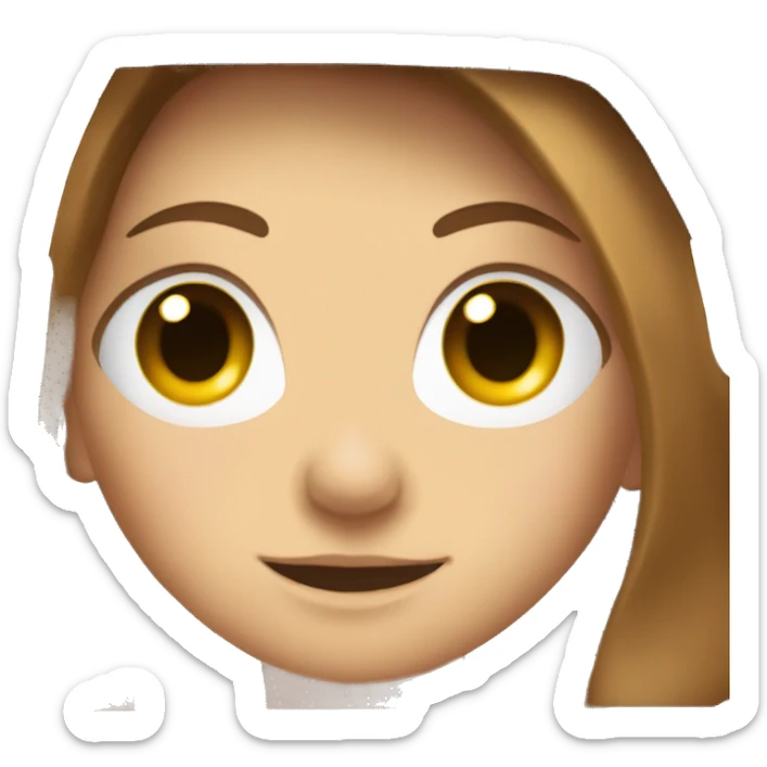 Outside of a white Subaru XV with a brown haired white girl inside the window sticker