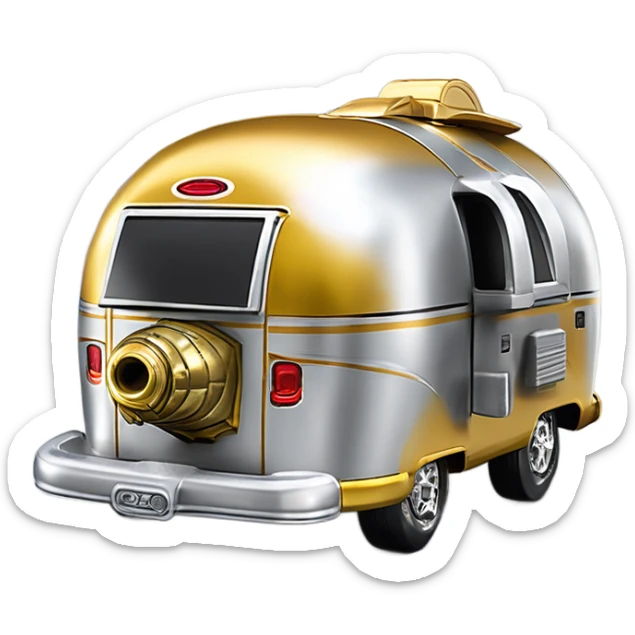 1936 Long wheelbase airstream Hot Wheels 2014 Star Wars C-3PO Van Character Cars sticker
