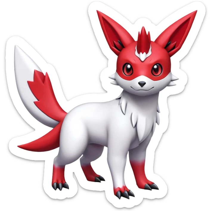  Cute Guilmon-Latias-Zangoose-Umbreon-Fakémon-hybrid-creature (full body)  sticker