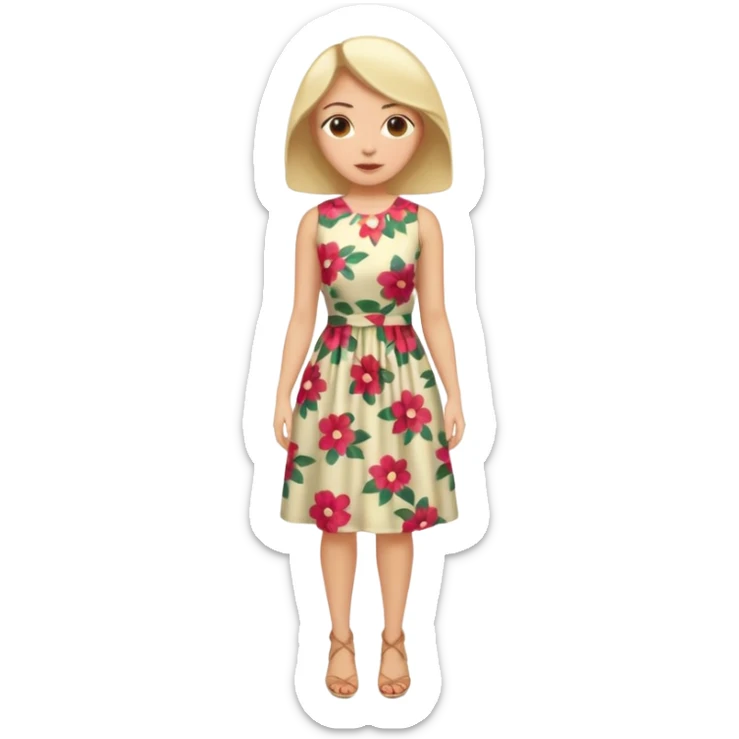 ligth woman housewife clothes full body  sticker