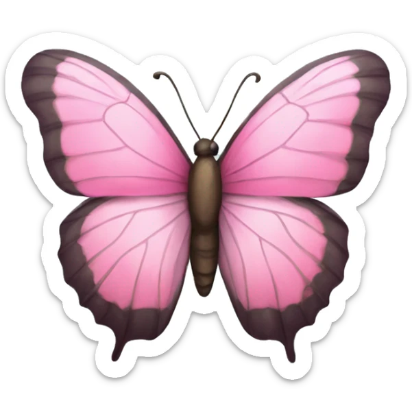 rosa butterfly sticker