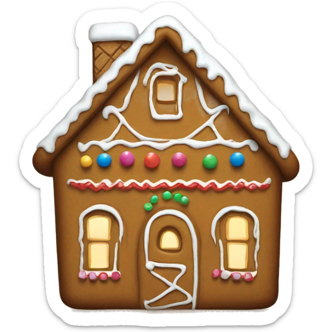 Gingerbread house sticker