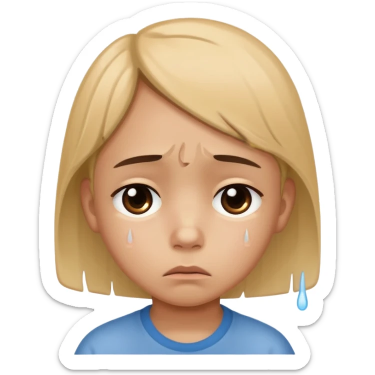 child with Shame - painful feeling from consciousness of guilt or dishonor sticker