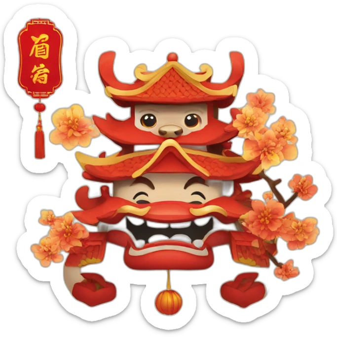 Chinese new year sticker