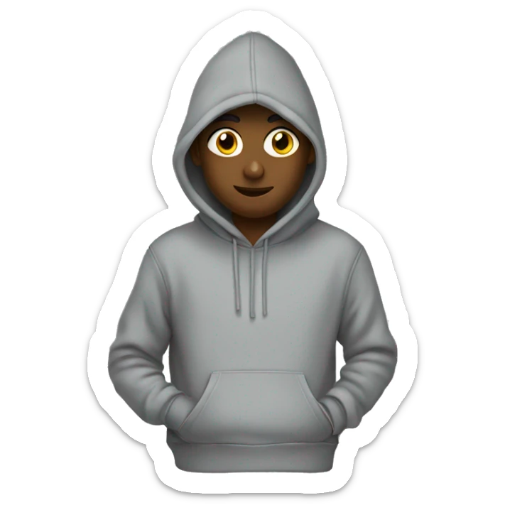 hoodie grey sticker