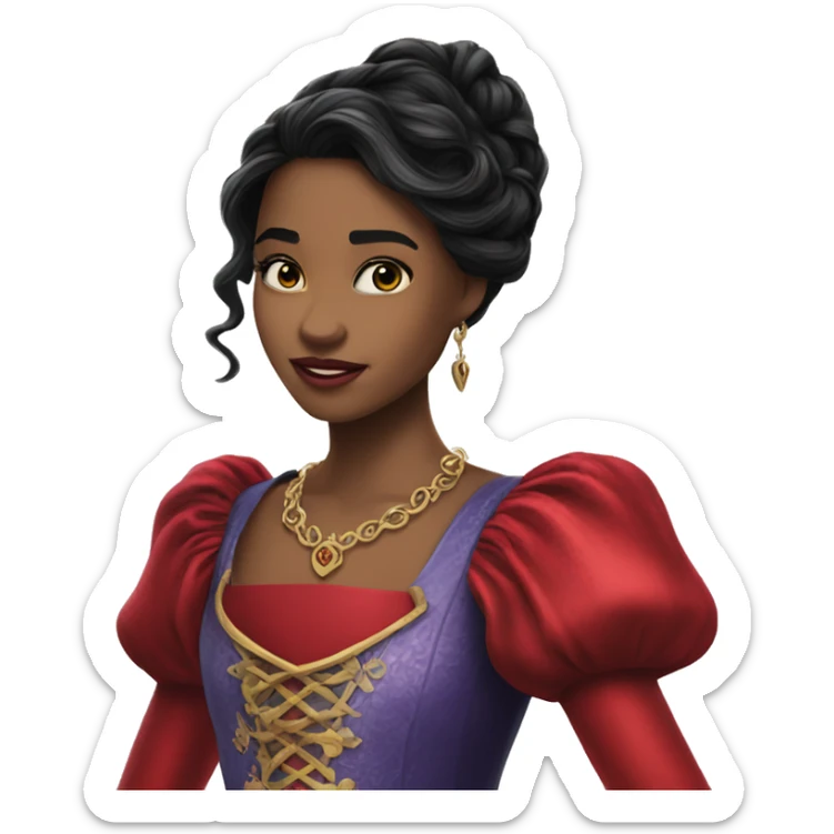 Princess red from descendants the rise of red sticker
