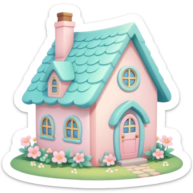 Cute kawaii gorgeous pretty pastel beautiful fairycore cottagecore detailed high quality trending aesthetic decoration object  sticker