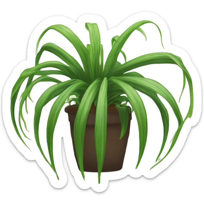 A magical sentient spider-plant who has a dirt ball at his center, and long tendrils￼ sticker