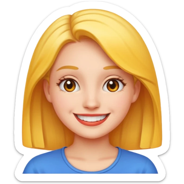 Emoji to look like myself use my profile picture.  Im a female you idiot sticker