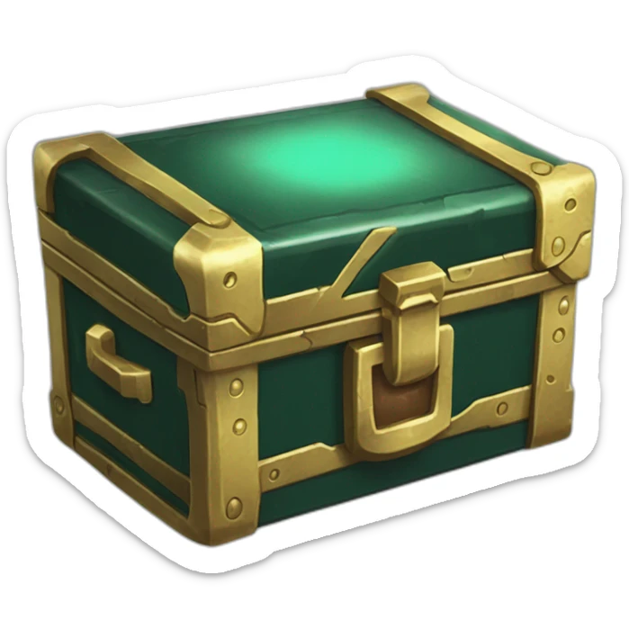 Pokemon Game LootCase Color DarkGreen Rich Treasure Legendary Epic Pokeballs Pokemons and Pokemon Items Inside this have Shiny Glow sticker