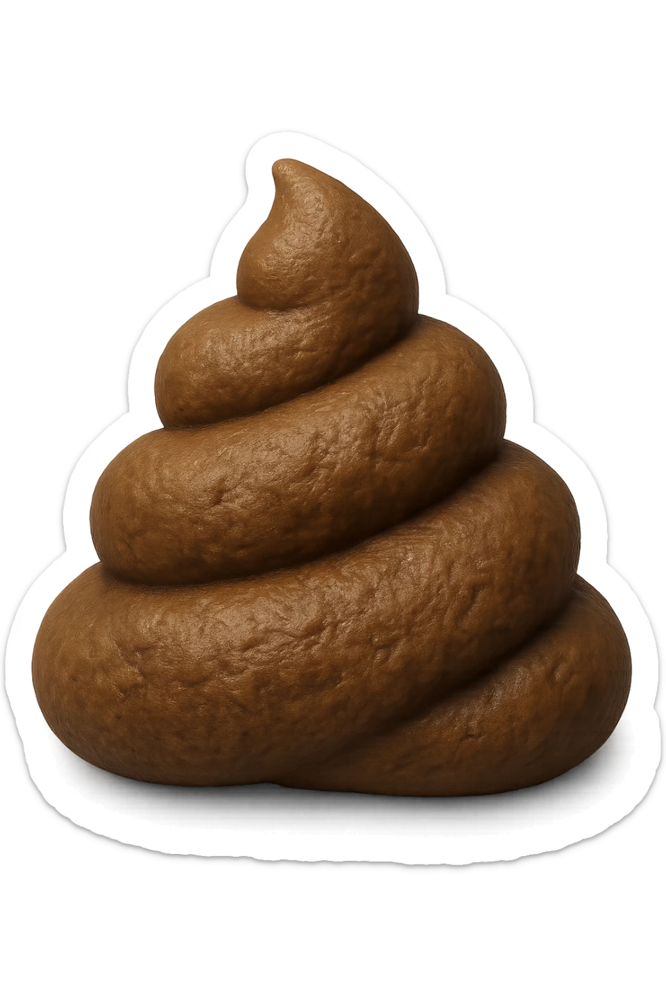 EMOJI STILE IPHONE 3D DI UNa montagna di feci a palline stile emoji iphone E FALLO MOLTO REALISTICO IN 3D sticker