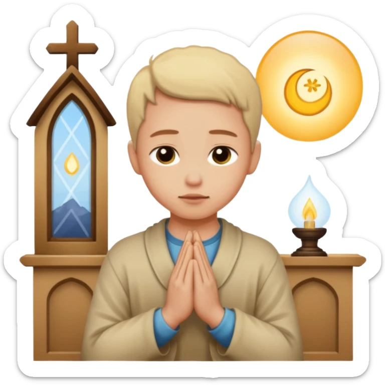 pray to the lord in the peace of our home sticker