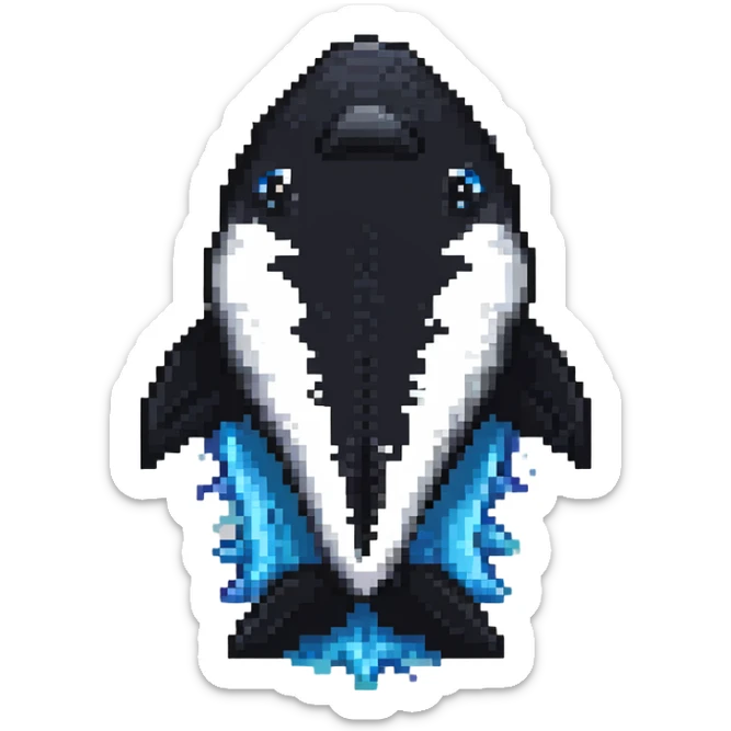 Shamu orca whale sticker