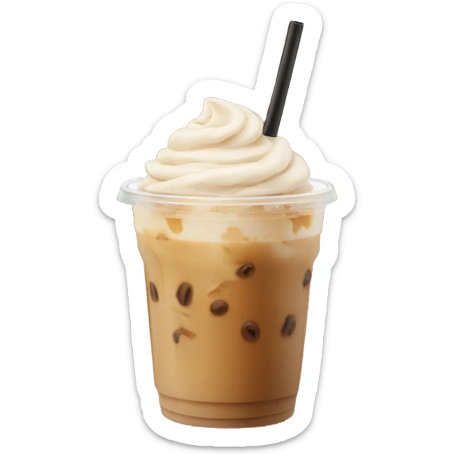 iced latte sticker