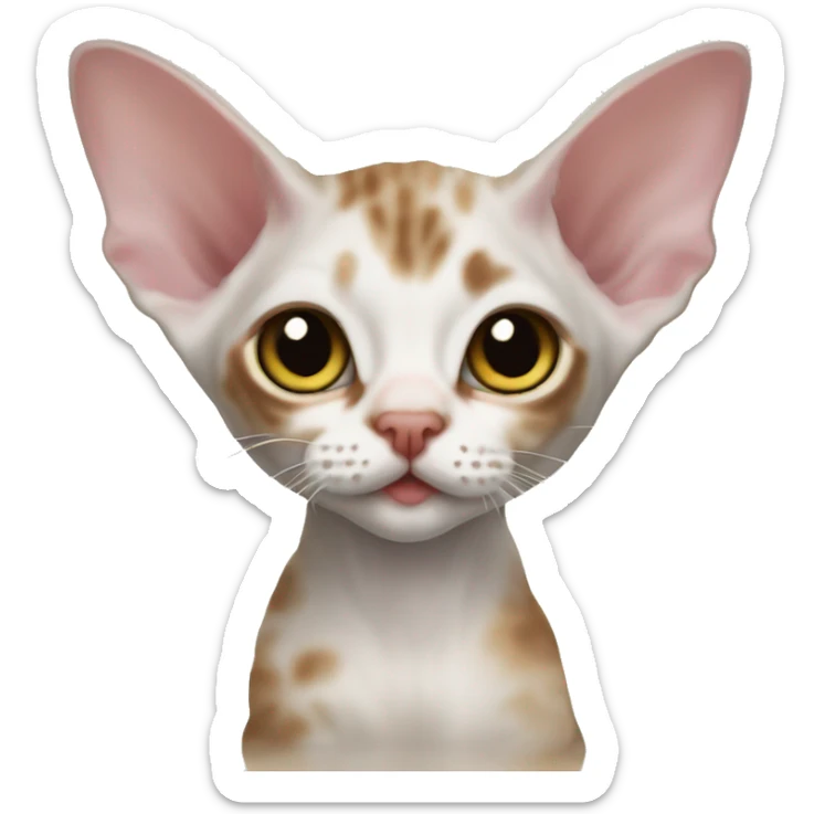Devon rex kitten  sticker