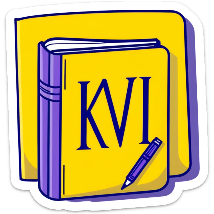 Closed purple book identical to the red book emoji 📕 but purple colored with "VOL. 5" written on the cover sticker