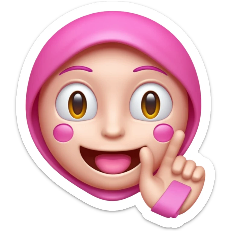 3D render of the 😳 emoji, WhatsApp style, glossy and vibrant, realistic lighting, soft gradient background, high-quality and expressive.

 sticker
