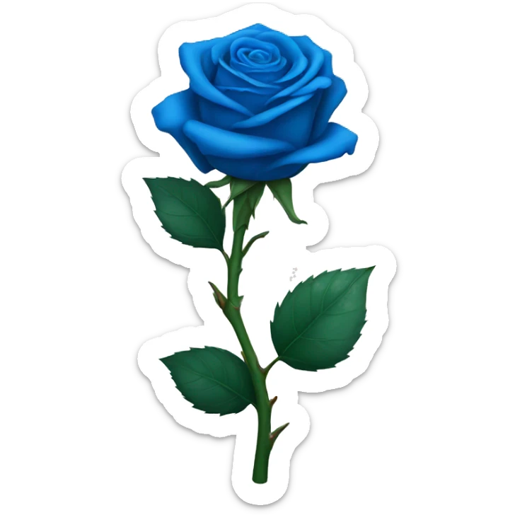 blue rose  sticker