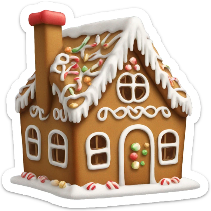 gingerbread house sticker