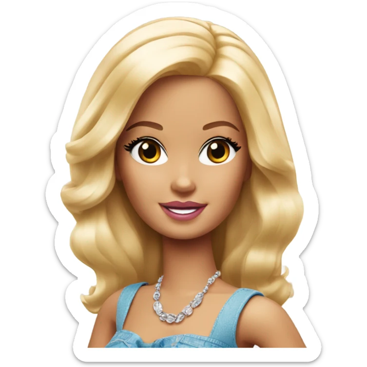 Girl Barbie  sticker