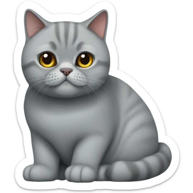 British shorthair cat sticker