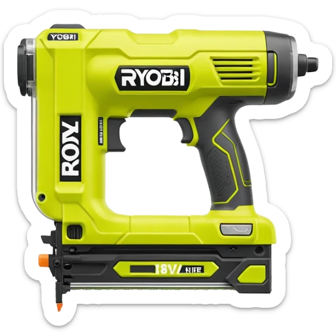 RYOBI 18V ONE+ AirStrike 18-Gauge Cordless Brad Nailer   sticker