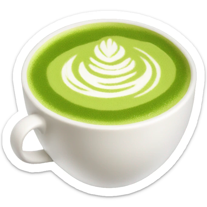Matcha latte  sticker