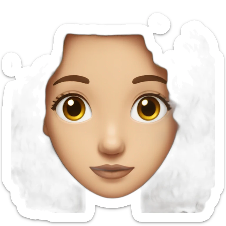 Me cheveux courts noir and my boyfriend cheveux longs brune sticker