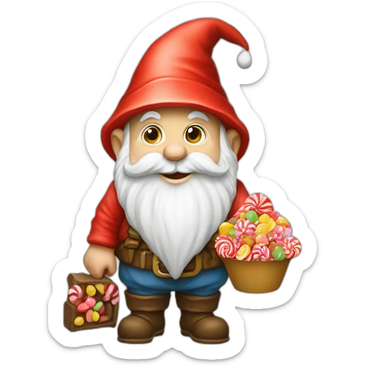gnome with candy’s  sticker