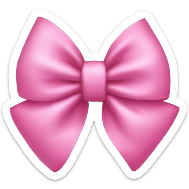 pink bow sticker